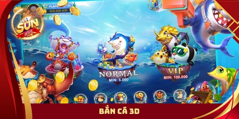 Bắn Cá 3D - Hành Trình Kiếm Thưởng Kịch Tính Nhất Làng Game