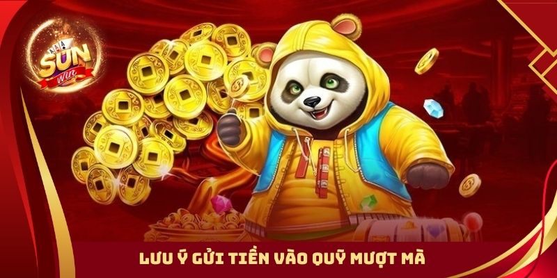 Lưu ý gửi tiền vào quỹ mượt mà