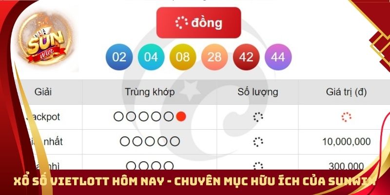 Xổ Số Vietlott Hôm Nay - Chuyên Mục Hữu Ích Của Cổng Sunwin