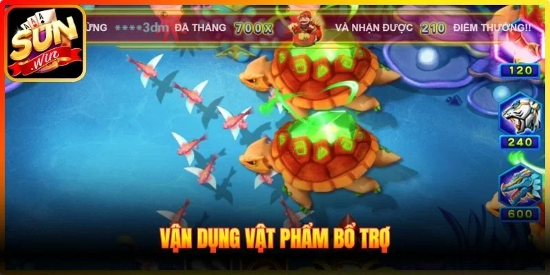Vận dụng vật phẩm bổ trợ