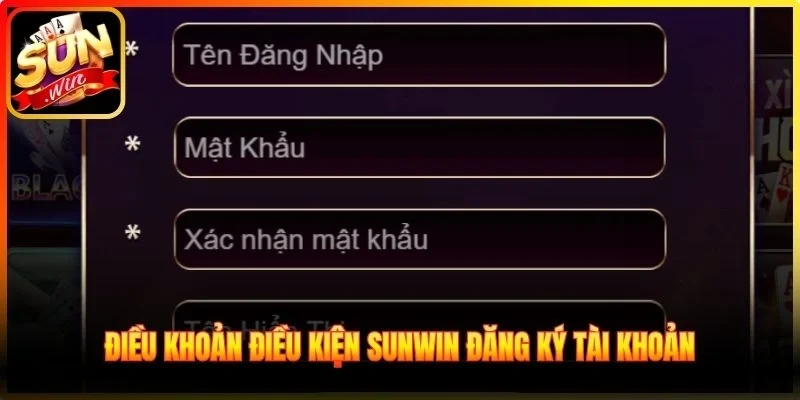 Điều khoản điều kiện Sunwin đăng ký tài khoản