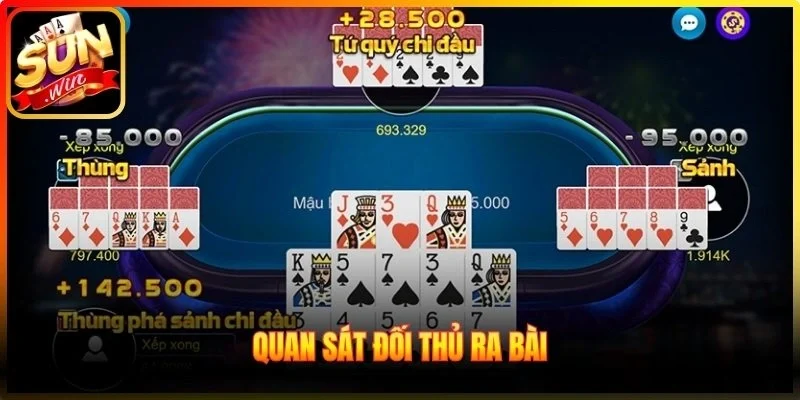 Quan sát đối thủ ra bài