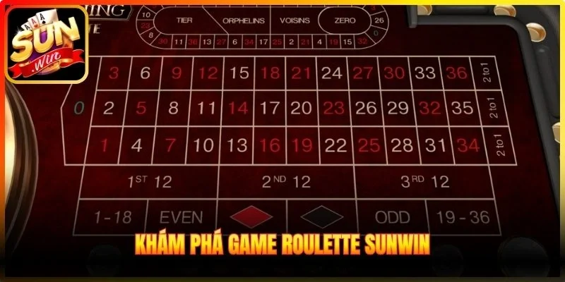 Khám phá game Roulette Sunwin